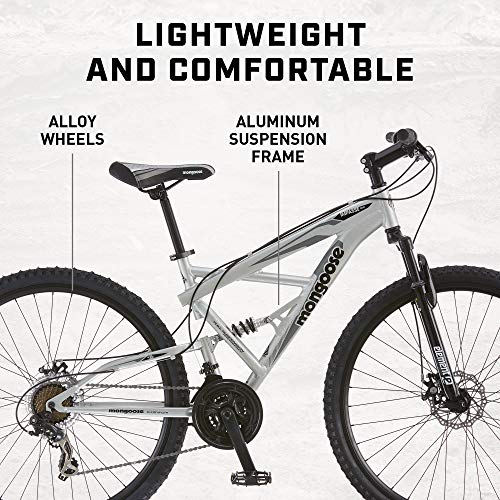Mongoose Impasse Mountain Bike, Aluminum Frame, 29" Wheels