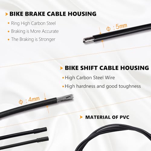 mankk Bicycle Brake & Shift Cable Housing Kit