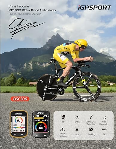 iGPSPORT BSC300 GPS Cycling/Bike Computer with Offline Maps