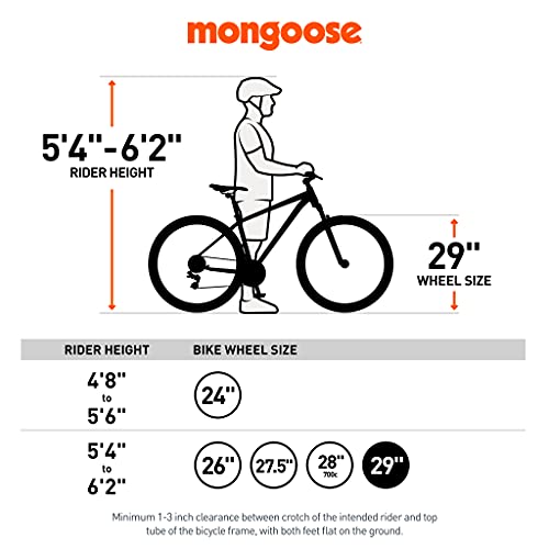 Mongoose Impasse Mountain Bike, Aluminum Frame, 29" Wheels