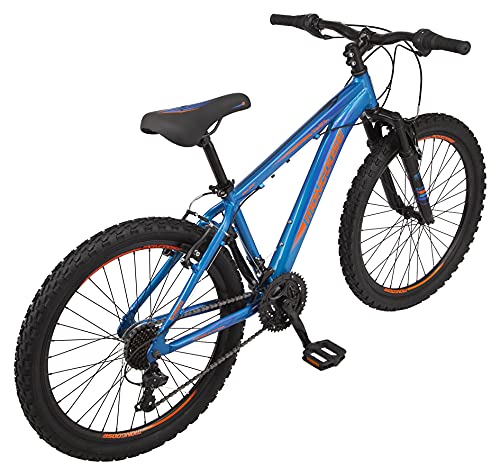 Mongoose Hardtail Mountain Bike, 24" Wheels, 21 Speed