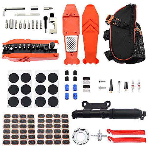 103Pcs Bike Repair Kit with Tire Pump Inflator