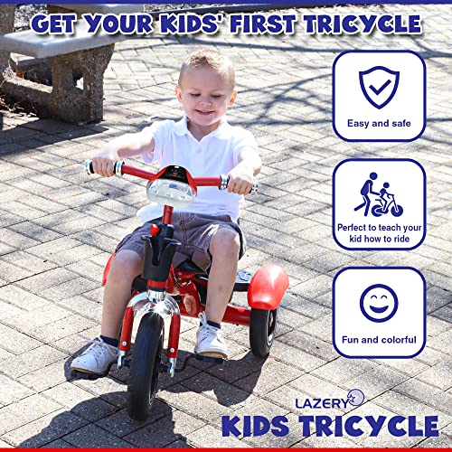 Kids Tricycle with Music, Lights & Adjustable Seat