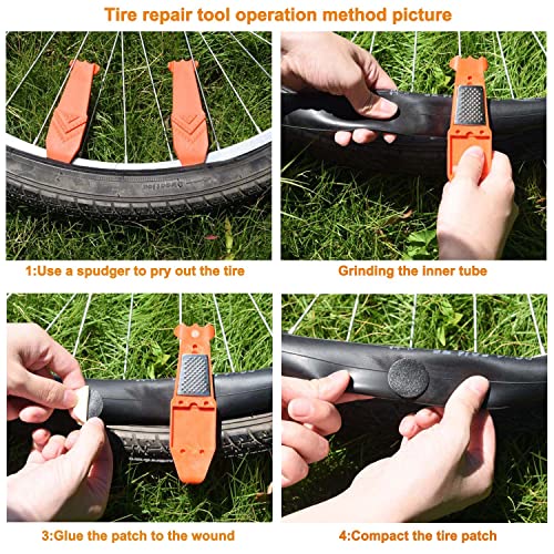 103Pcs Bike Repair Kit with Tire Pump Inflator