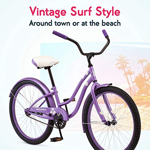 Kulana  24-Inch Beach Cruiser Bike for Boys and Girls