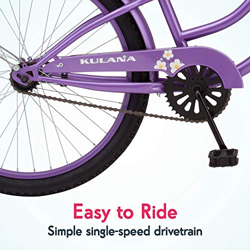 Kulana  24-Inch Beach Cruiser Bike for Boys and Girls