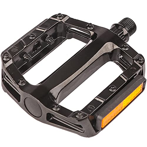 AVASTA Aluminum Alloy Flat Platform MTB Pedals, Black