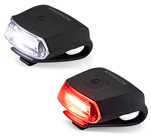 Schwinn LED Bike Light Set, Battery Powered, Black