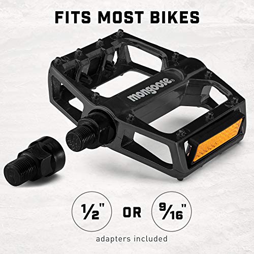 Mongoose Adult Mountain Bike Pedals with Adapters