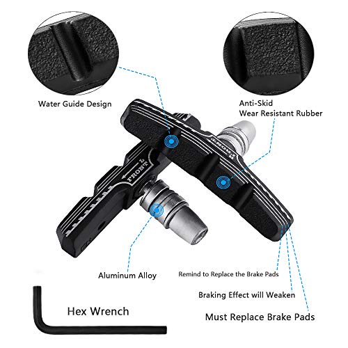Hapleby 4PCS Premium Bike Brake Pads Kit