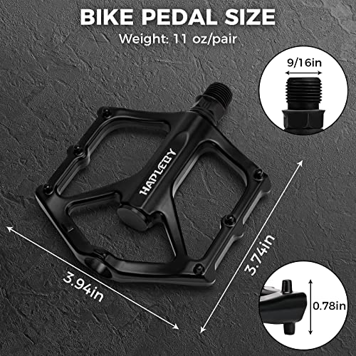 Hapleby Premium 9/16" Bike Pedals with 2 Bearings