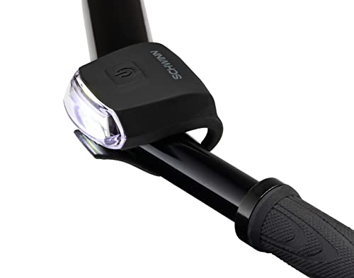 Schwinn LED Bike Light Set, Battery Powered, Black