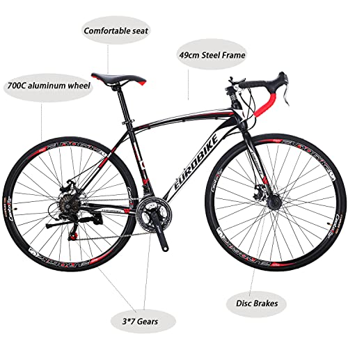 EUROBIKE 21 Speed Disc Brake Road Bike 54cm