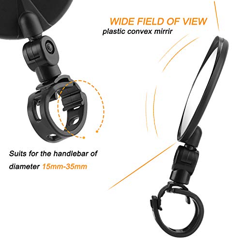 Adjustable Bike Mirrors for Mountain Road Bikes