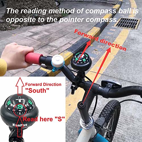 KanPas V39-2 Ball Compass for Bicycle Motorcycle