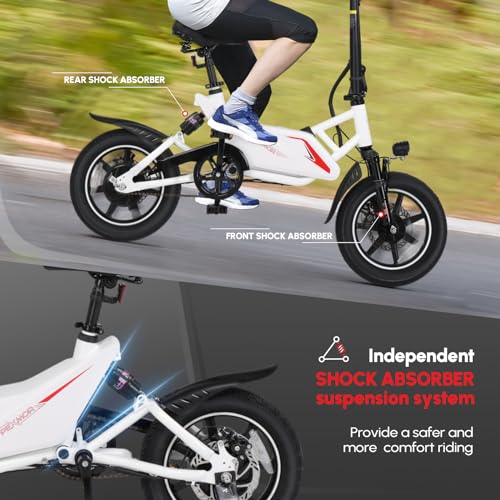 PEXMOR 14" Folding Electric Bike for Adults/Teens