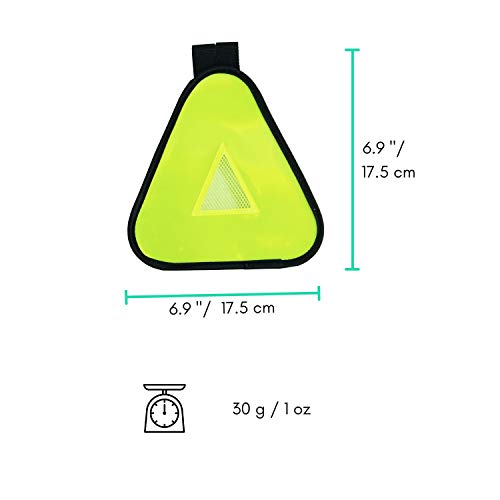 High Visibility Reflective Yield Symbol - Cycling Safety
