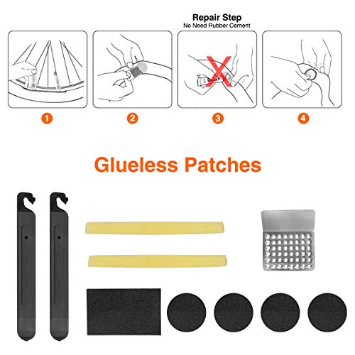 Portable Bicycle Repair Kit with Tire Pump