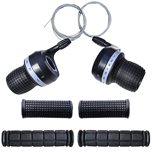 Bicycle Gear Shifters & Non-Slip Handle Bar Grips
