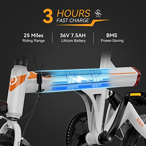 Jasion EB3 Electric Bike: 21mph Folding Adults Bicycle