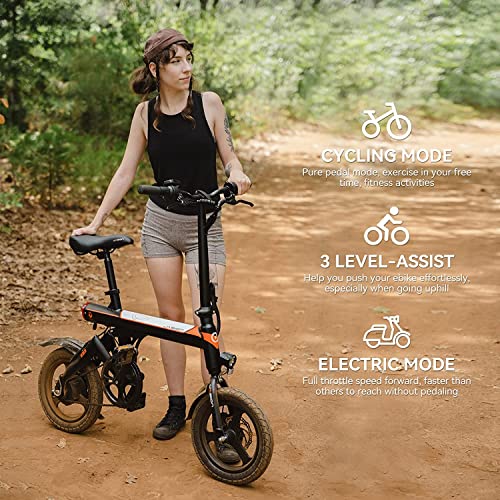 Jasion EB3 Electric Bike: 21mph Folding Adults Bicycle