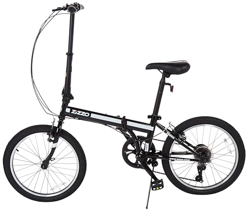 Lightweight ZiZZO Ferro 20-inch Folding Bike (Black)