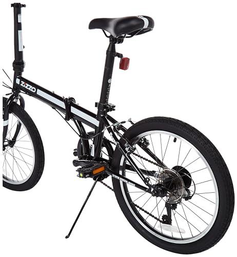 Lightweight ZiZZO Ferro 20-inch Folding Bike (Black)