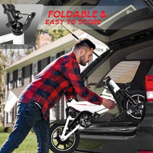 PEXMOR 14" Folding Electric Bike, 36V 350W, Dual Shock Absorber