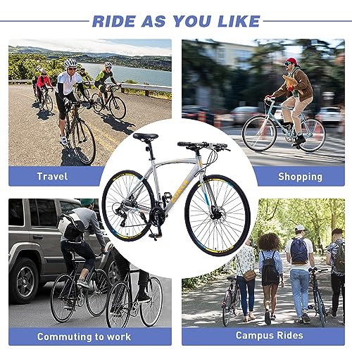 ZUKKA 700C Road Bike | Unisex Hybrid Bicycle