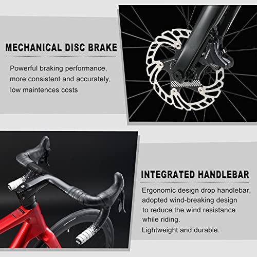 KABON Carbon Gravel Road Bike, 700C Disc Brake