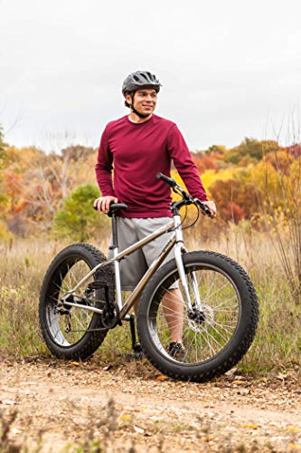 Mongoose Malus Fat Tire Mountain Bike, 26-Inch Wheels