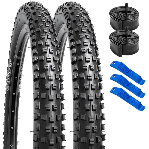 YUNSCM 26" Mountain Bike Tires and Tubes Set