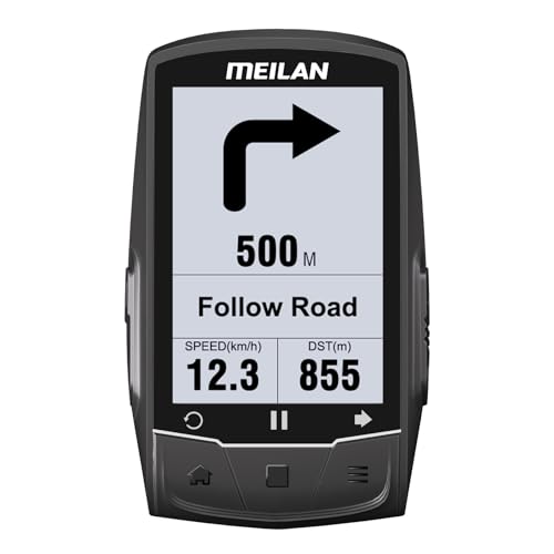 MEILAN GPS Bike Computer w/Real-time Route Navigation