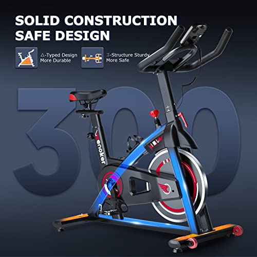 WENOKER Indoor Exercise Bike with Silent Drive