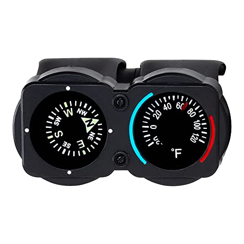 Sun Company CyclGage: Thermometer & Compass Bicycle Handlebar Accessory
