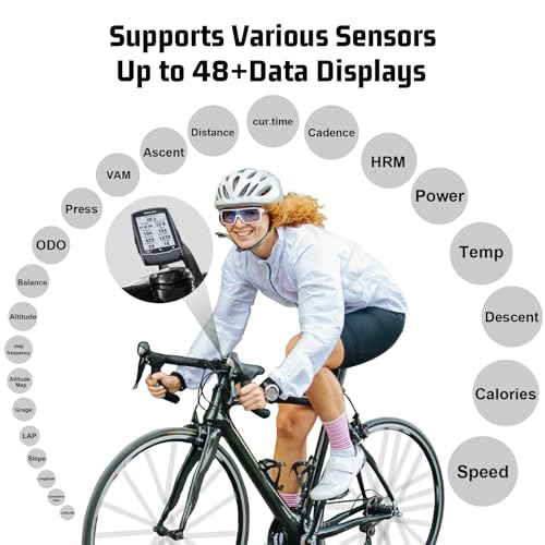 MEILAN GPS Bike Computer w/Real-time Route Navigation
