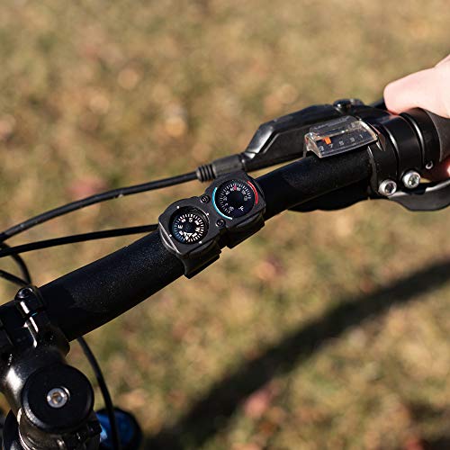 Sun Company CyclGage: Thermometer & Compass Bicycle Handlebar Accessory