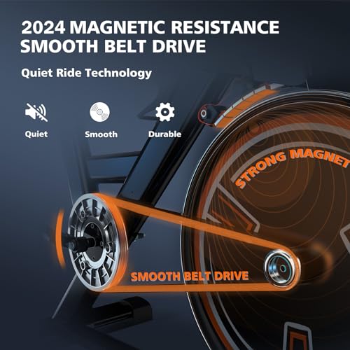 YOSUDA PRO Magnetic Exercise Bike - Comfortable & Silent