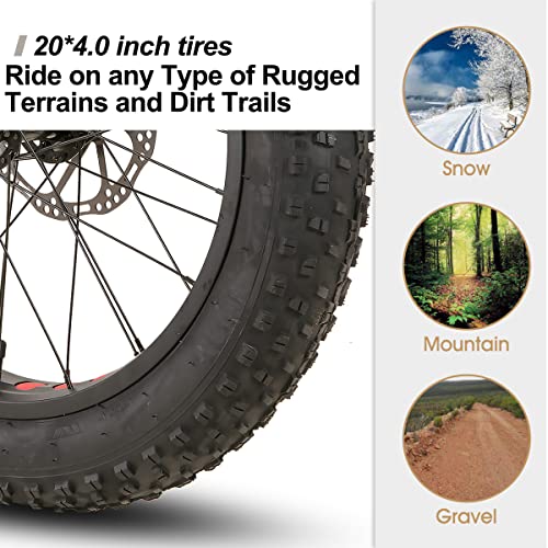 Hiland Kids Fat Tire Mountain Bikes - 20
