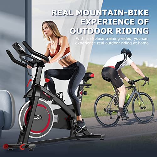 WENOKER Indoor Exercise Bike with Silent Drive