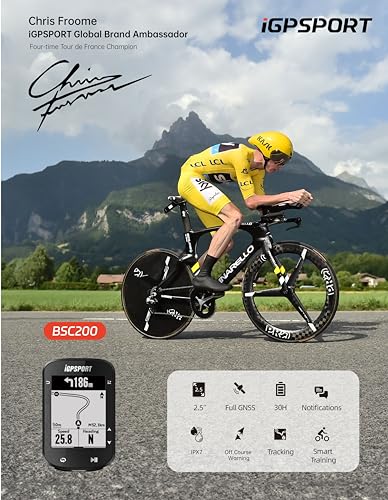 iGPSPORT BSC200 GPS Cycling Computer with Route Navigation