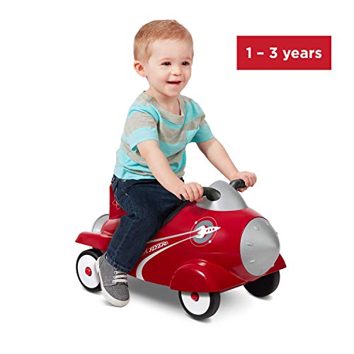 Red Radio Flyer Retro Rocket Ride On Toy