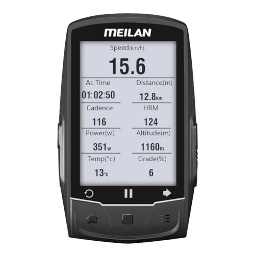 MEILAN GPS Bike Computer w/Real-time Route Navigation