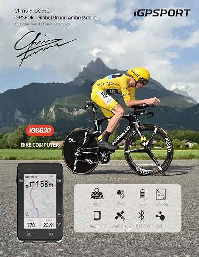 iGPSPORT iGS630 GPS Bike Computer, Navigation & Training