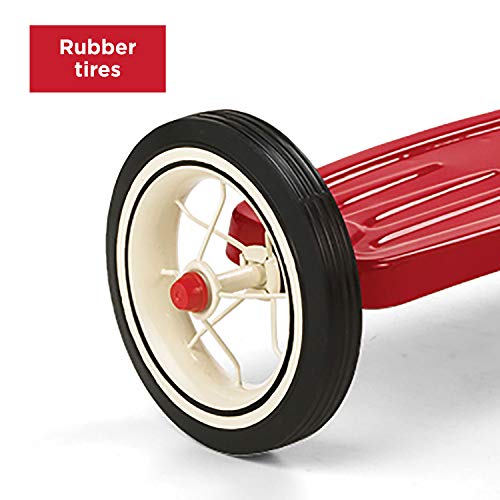 Red Toddler Tricycle with Parent Push Handle, 10