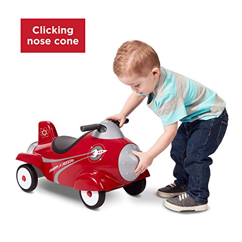 Red Radio Flyer Retro Rocket Ride On Toy