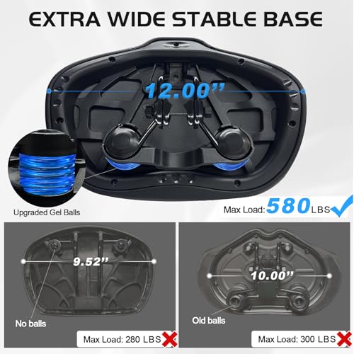 Twomaples 2024 Noseless Bike Seat Cushion - Wide & Comfortable for Men & Women
