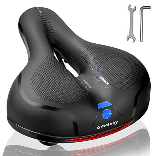 Gincleey Memory Foam Padded Bike Seat, Universal Fit