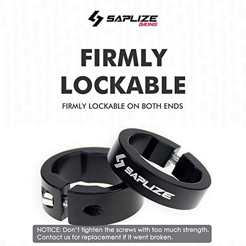 SAPLIZE Ergonomic Bike Handlebar Grips, PR02 (Black)