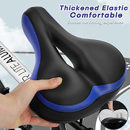 TONBUX Memory Foam Shock Absorbing Bike Seat (Blue)
